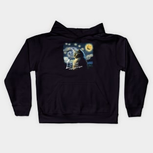 Impressionism Cat Kids Hoodie